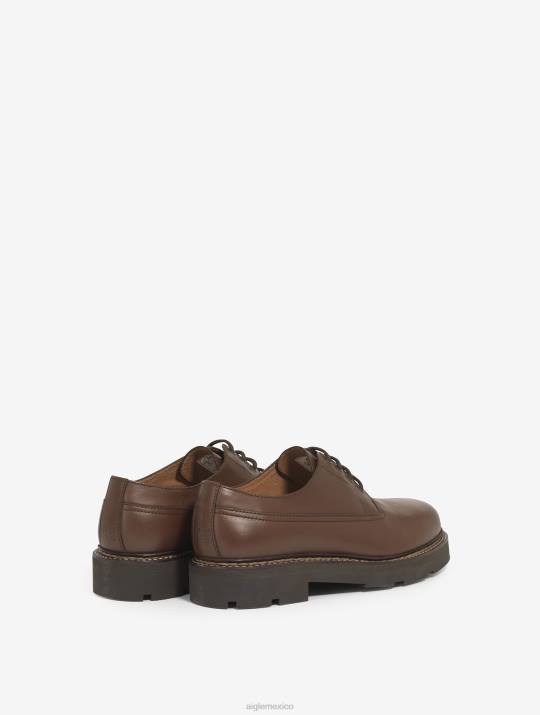 Aigle 86DD302 zapatos Borbón hombres el zapato derby de cuero cosido noruego