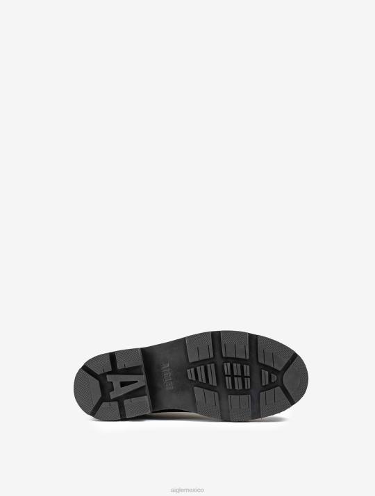 Aigle 86DD305 zapatos negro hombres el zapato derby de cuero cosido noruego