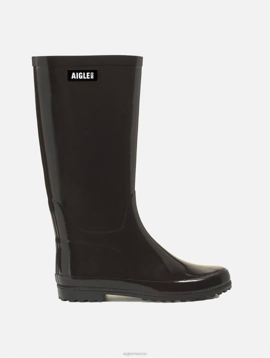 Aigle 86DD518 botas cacao mujer bota de lluvia de patente