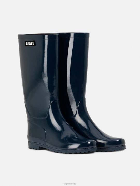 Aigle 86DD534 botas marina mujer bota de lluvia de patente