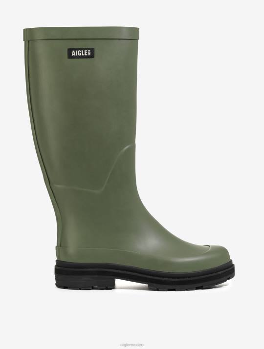 Aigle 86DD549 botas olivino mujer Bota de lluvia híbrida para un estilo inmejorable.