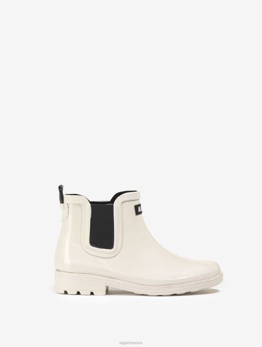 Aigle 86DD608 botas sable mujer bota de lluvia de inspiración ecuestre