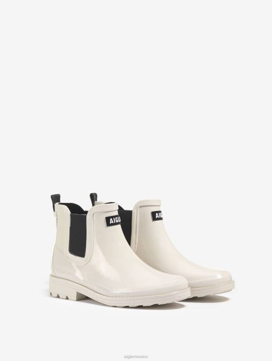 Aigle 86DD608 botas sable mujer bota de lluvia de inspiración ecuestre