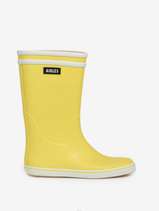 Aigle 86DD512 botas amarillo/blanco mujer bota de playa icónica