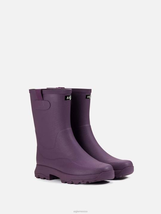 Aigle 86DD643 botas vino mujer bota de ocio versátil