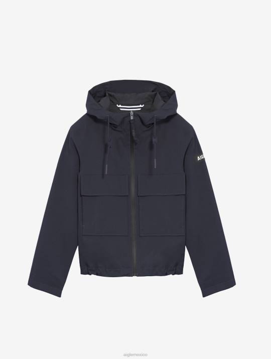 Aigle 86DD430 ropa imperio mujer chaqueta corta con capucha de gore-tex