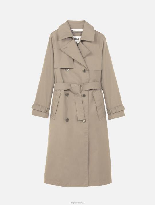 Aigle 86DD434 ropa mimbre mujer gabardina larga mtd