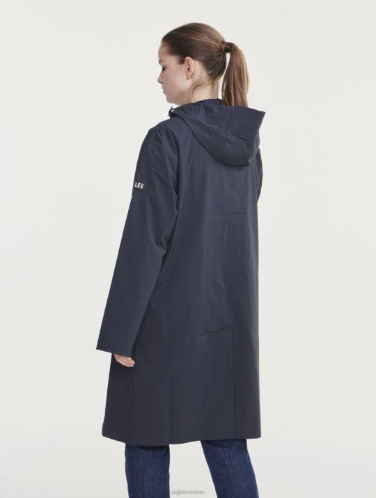 Aigle 86DD438 ropa imperio mujer impermeable largo mtd con capucha
