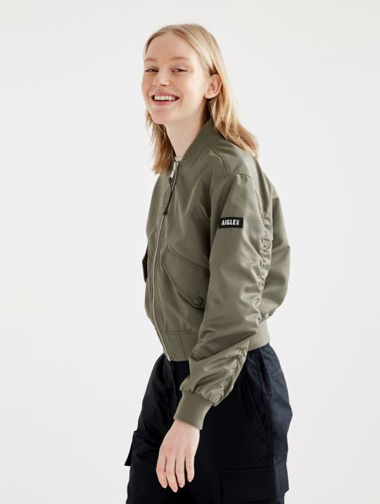 Aigle 86DD444 ropa taillis mujer chaqueta bomber corta repelente al agua