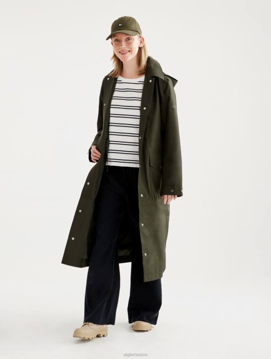 Aigle 86DD447 ropa algue mujer impermeable largo gore-tex rediseñado