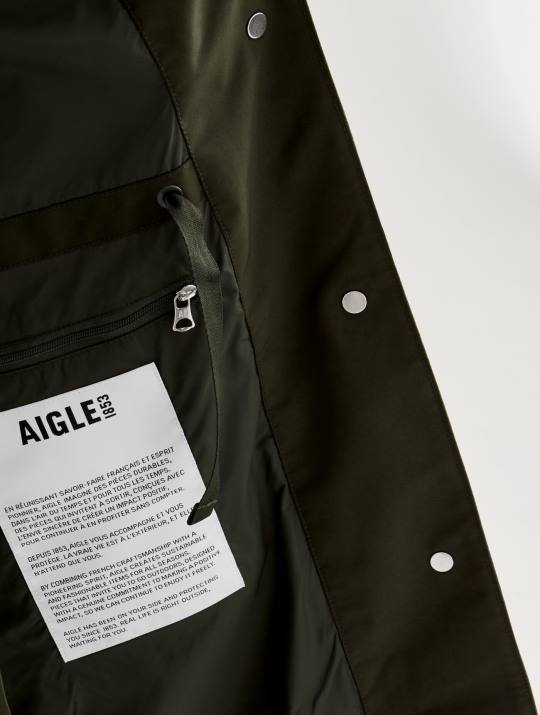 Aigle 86DD447 ropa algue mujer impermeable largo gore-tex rediseñado