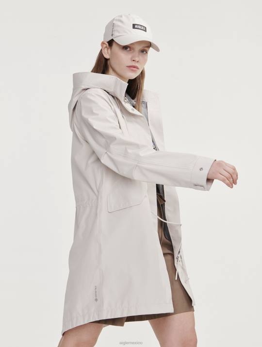 Aigle 86DD449 ropa sable mujer cola de pez larga de gore-tex con capucha