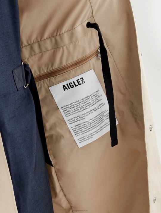 Aigle 86DD451 ropa mimbre mujer impermeable largo gore-tex rediseñado