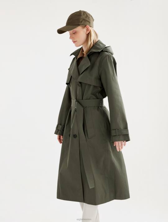 Aigle 86DD456 ropa abogado mujer gabardina larga mtd