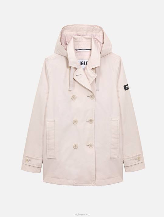 Aigle 86DD472 ropa sable yo mujer gabardina corta de inspiración gore-tex