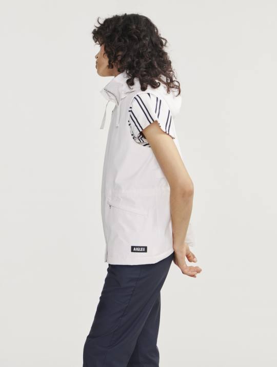 Aigle 86DD473 ropa lait yo mujer Chaleco gore-tex infinium sin mangas con capucha desmontable