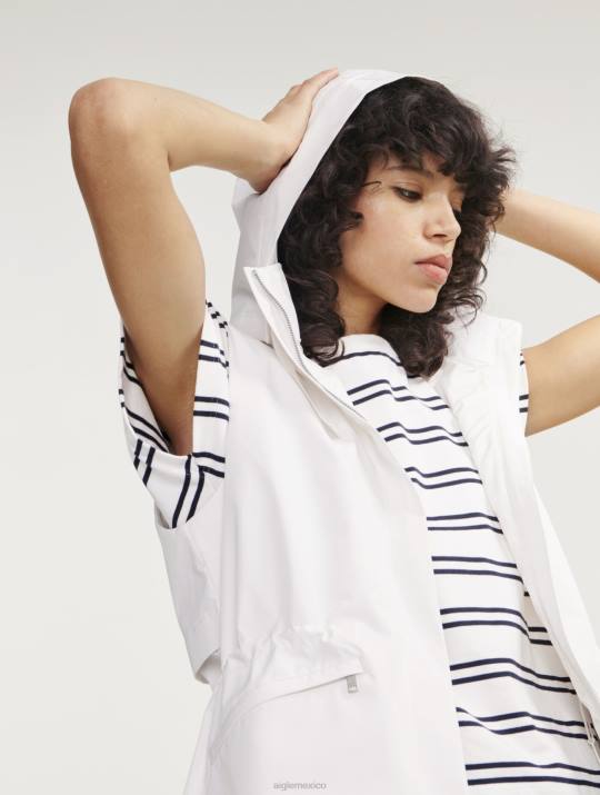 Aigle 86DD473 ropa lait yo mujer Chaleco gore-tex infinium sin mangas con capucha desmontable