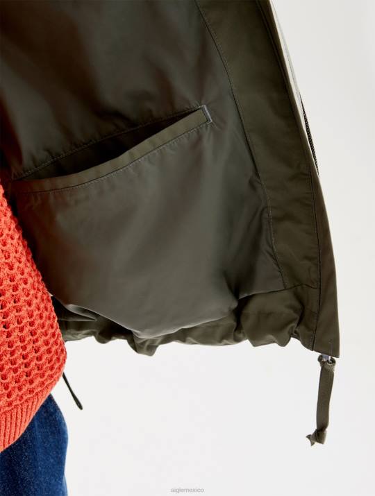 Aigle 86DD476 ropa abogado mujer chaqueta corta con capucha de gore-tex