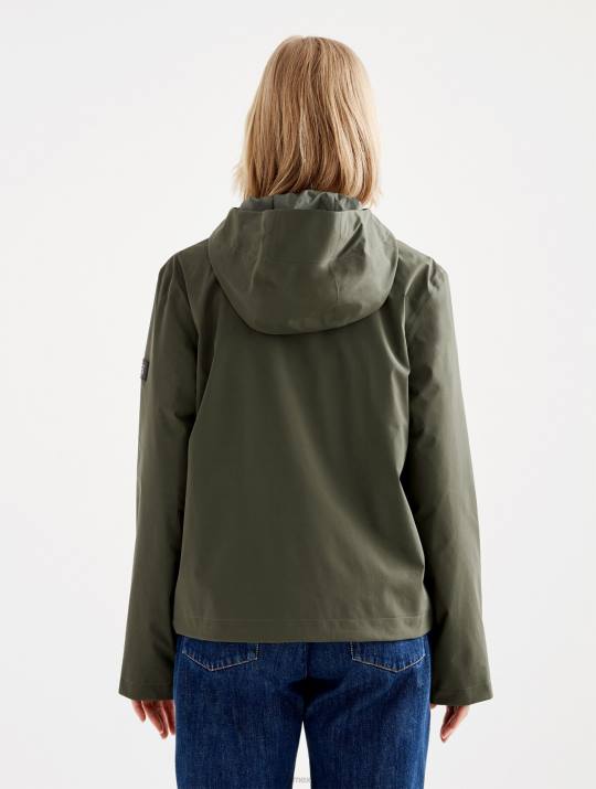 Aigle 86DD476 ropa abogado mujer chaqueta corta con capucha de gore-tex