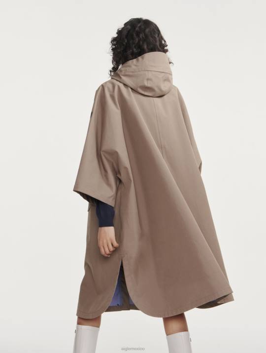 Aigle 86DD478 ropa capuchino mujer poncho mtd de gran tamaño
