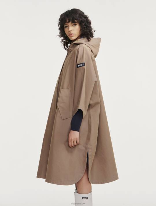 Aigle 86DD478 ropa capuchino mujer poncho mtd de gran tamaño