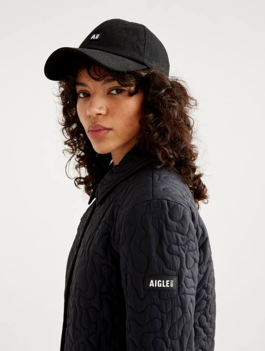 Aigle 86DD482 ropa negro mujer chaqueta acolchada ligera
