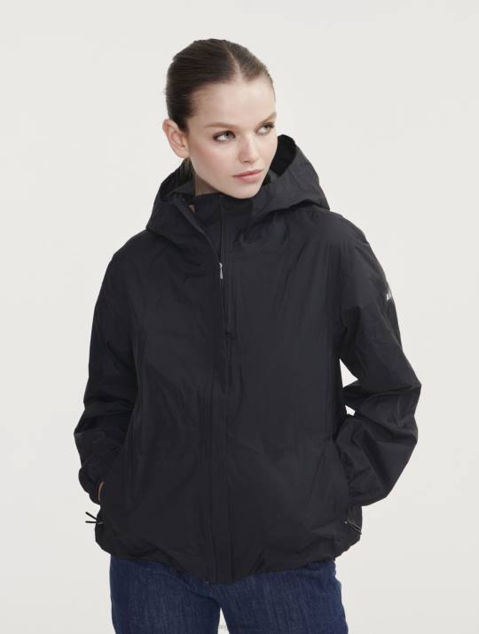 Aigle 86DD483 ropa negro mujer chaqueta impermeable corta mtd