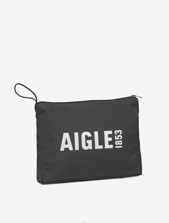 Aigle 86DD483 ropa negro mujer chaqueta impermeable corta mtd