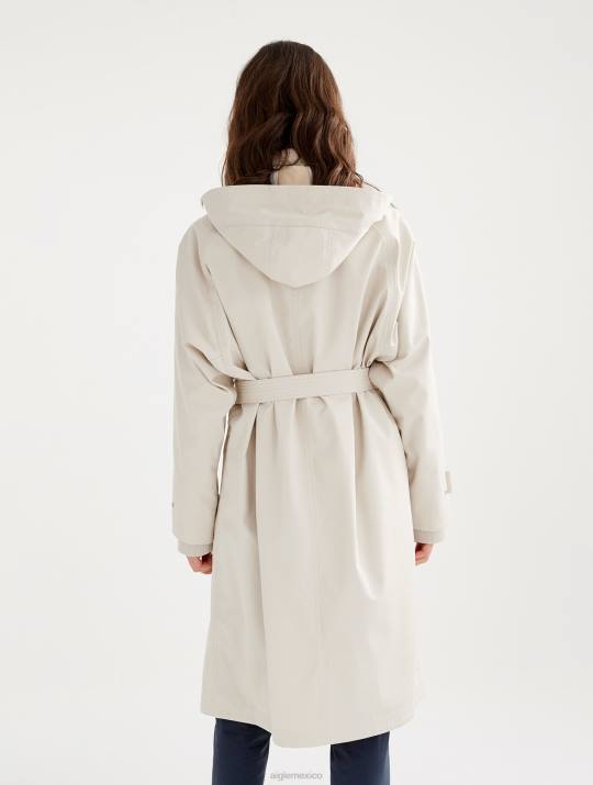 Aigle 86DD484 ropa sable mujer gabardina larga mtd rediseñada