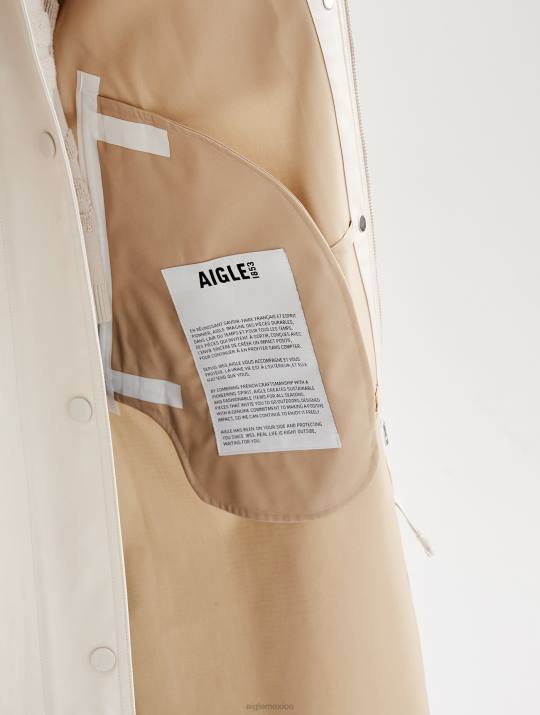 Aigle 86DD484 ropa sable mujer gabardina larga mtd rediseñada