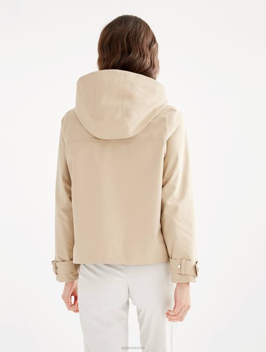 Aigle 86DD488 ropa mimbre yo mujer chaqueta gore-tex con capucha desmontable