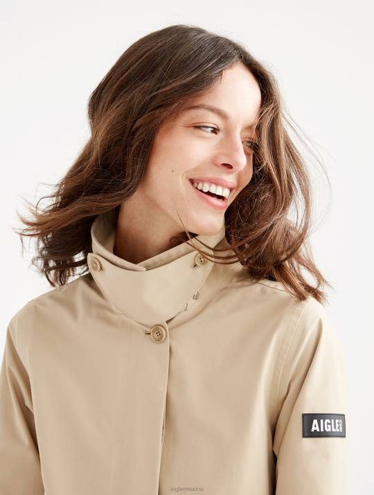 Aigle 86DD488 ropa mimbre yo mujer chaqueta gore-tex con capucha desmontable