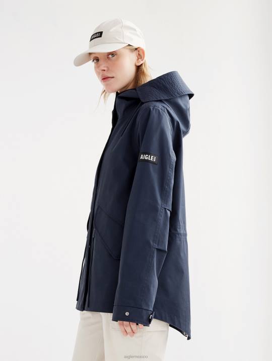 Aigle 86DD494 ropa imperio mujer icónica cola de pez corta con capucha mtd