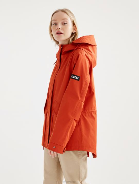 Aigle 86DD498 ropa goji mujer icónica cola de pez corta con capucha mtd