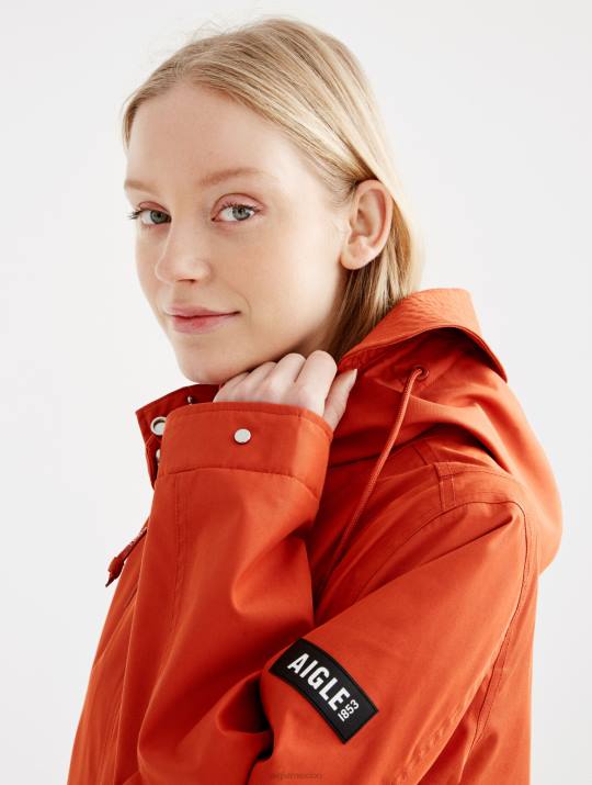 Aigle 86DD498 ropa goji mujer icónica cola de pez corta con capucha mtd