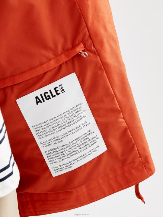 Aigle 86DD498 ropa goji mujer icónica cola de pez corta con capucha mtd