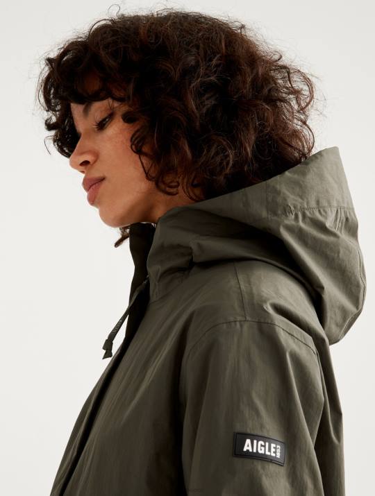 Aigle 86DD500 ropa abogado mujer chaqueta impermeable corta mtd