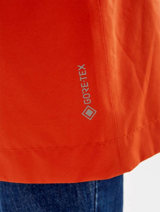 Aigle 86DD501 ropa goji mujer gabardina corta de gore-tex con capucha desmontable