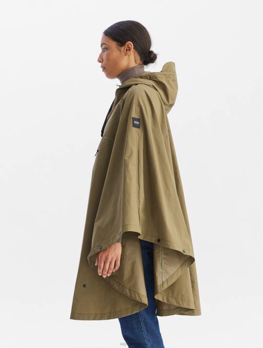 Aigle 86DD670 ropa kaki mujer poncho impermeable para ciclistas