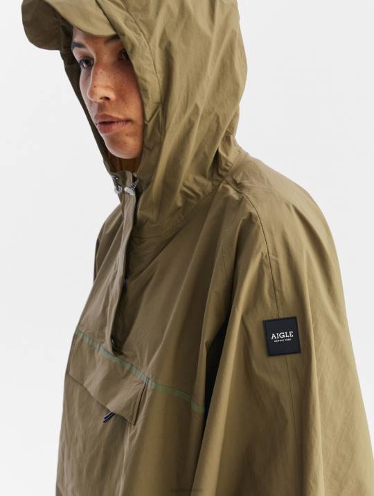 Aigle 86DD670 ropa kaki mujer poncho impermeable para ciclistas