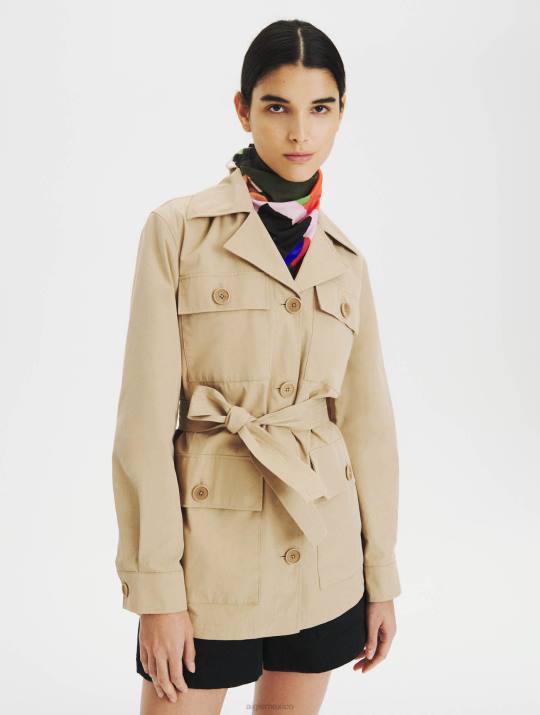 Aigle 86DD673 ropa mimbre mujer gabardina repelente al agua