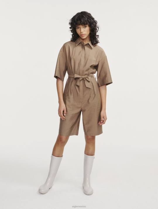 Aigle 86DD459 ropa capuchino mujer mono tipo bermudas de manga corta