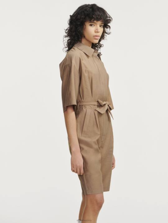 Aigle 86DD459 ropa capuchino mujer mono tipo bermudas de manga corta