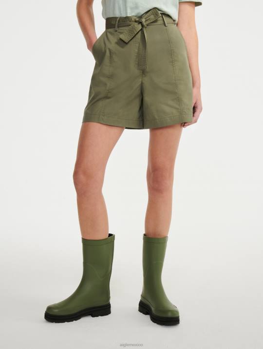 Aigle 86DD693 ropa taillis mujer bolsa de papel corta con cinturón