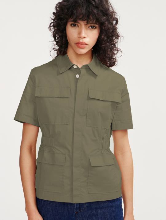 Aigle 86DD439 ropa taillis mujer chaqueta safari de manga corta