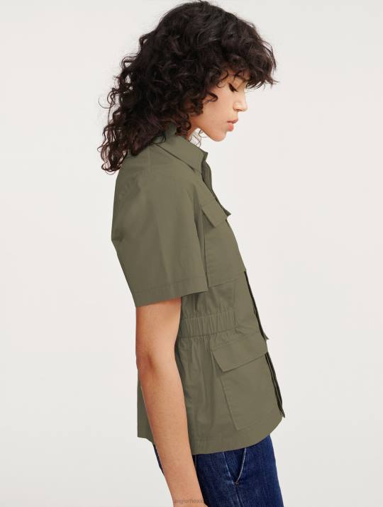 Aigle 86DD439 ropa taillis mujer chaqueta safari de manga corta