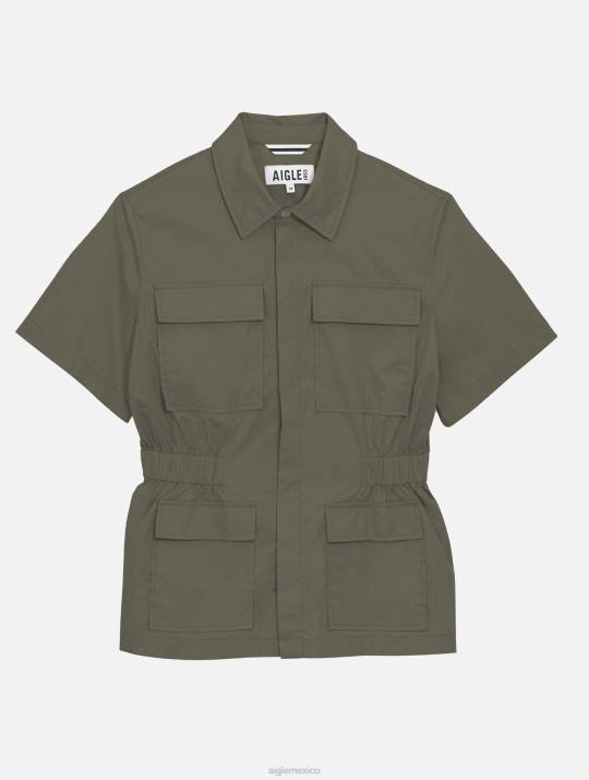 Aigle 86DD439 ropa taillis mujer chaqueta safari de manga corta