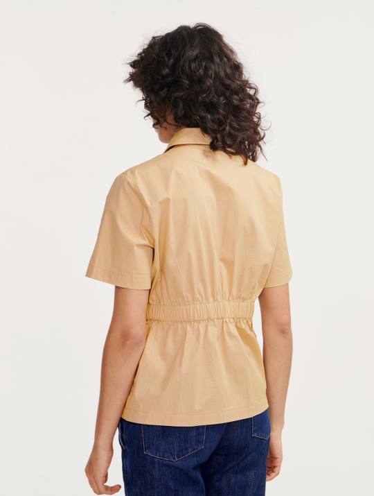 Aigle 86DD442 ropa mimbre mujer chaqueta safari de manga corta