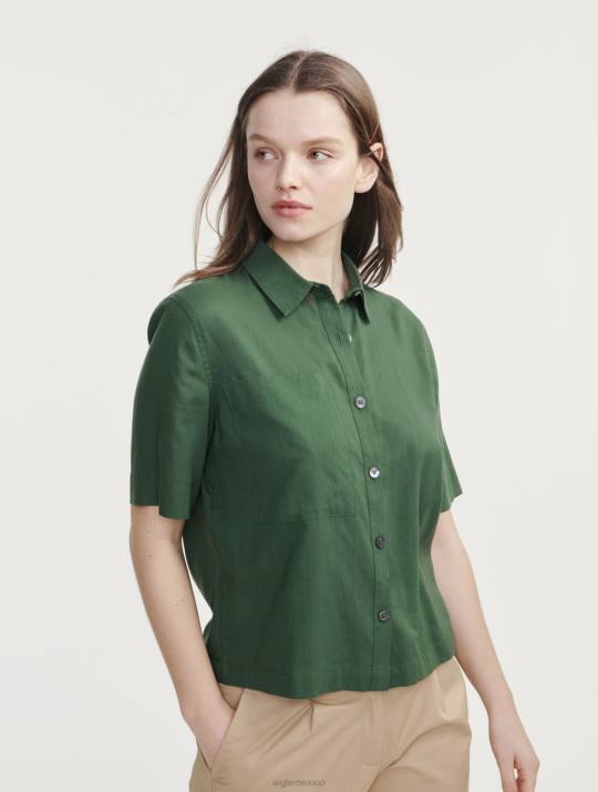 Aigle 86DD469 ropa botánico mujer camisa holgada de manga corta