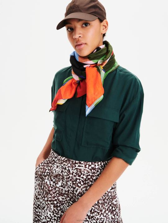 Aigle 86DD625 ropa verde mujer camisa de gran tamaño